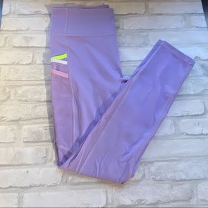 Light Purple Fabletics Workout Leggings
